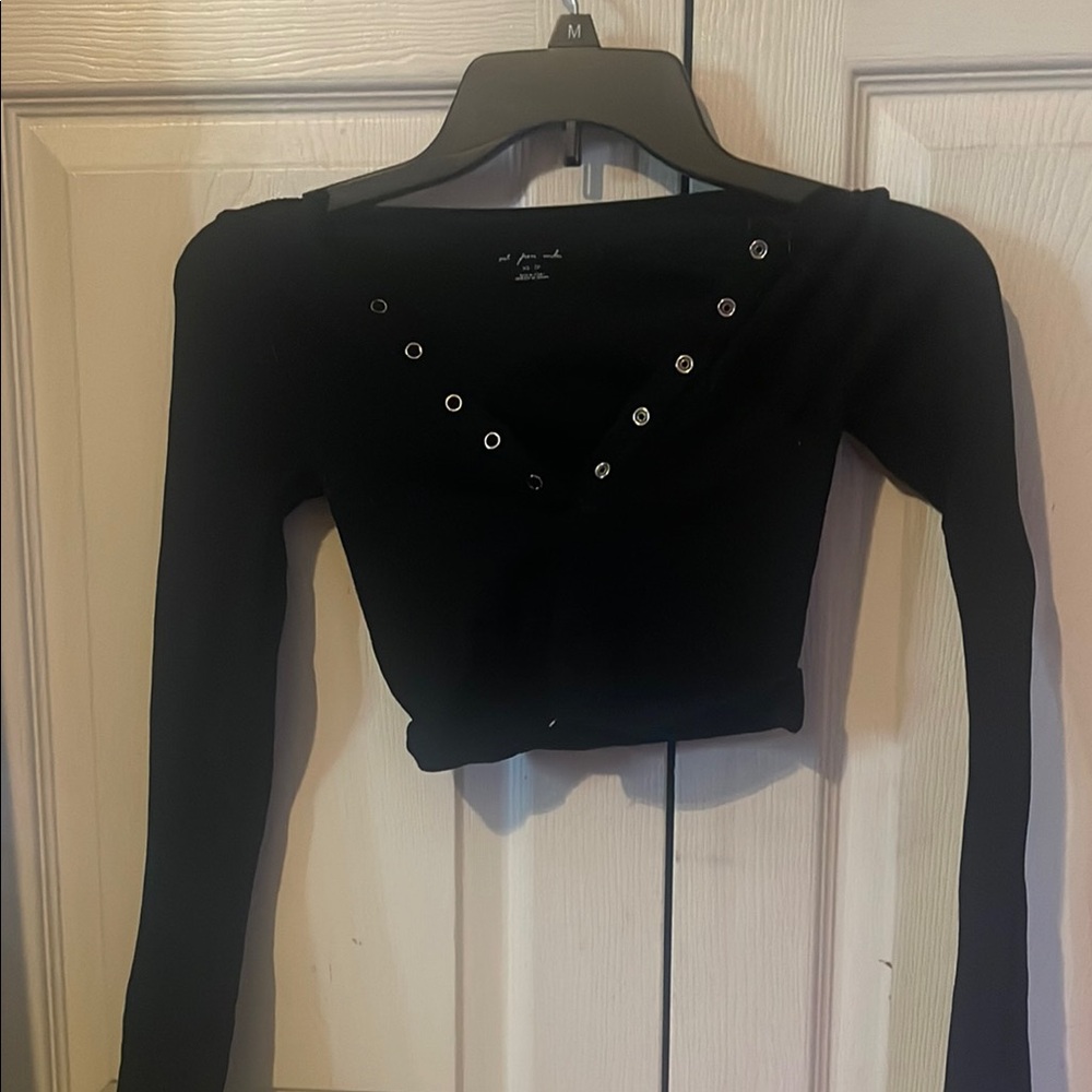Black Long Sleeve Top